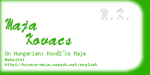 maja kovacs business card